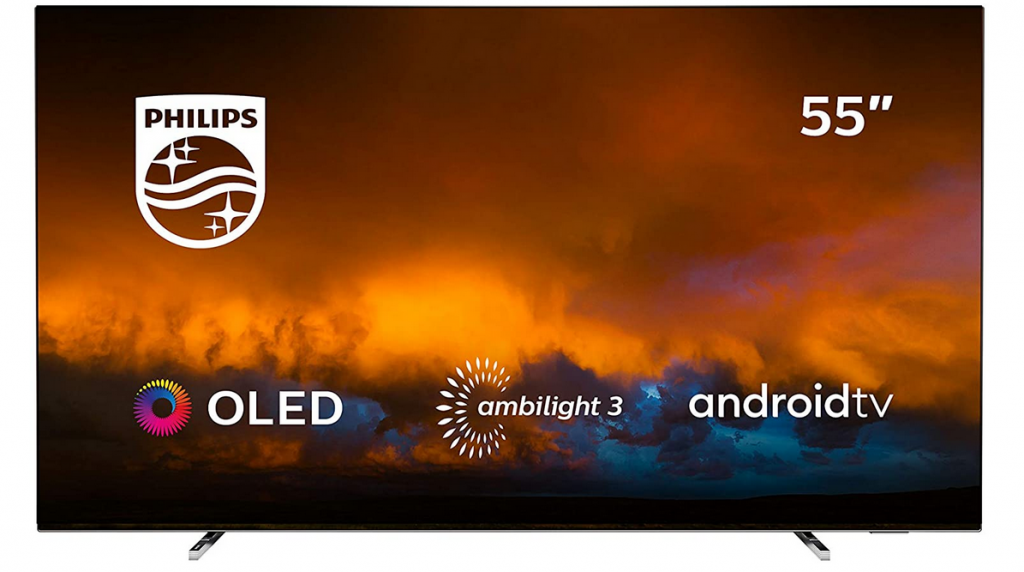 Smart TV Philips de 55" con tecnología OLED y ambilight en 3 lados